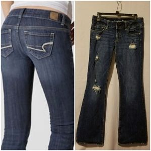 American Eagle artist boot cut jeans.